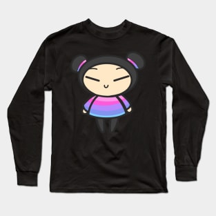 Vaporwave Pucca Long Sleeve T-Shirt